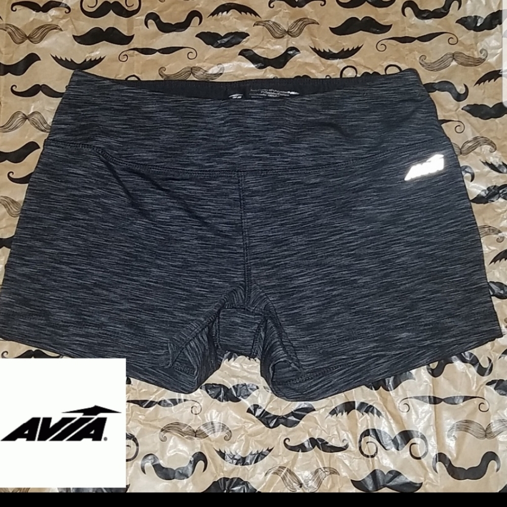 Avia Athletic Skins Shorts Marbled Gray XS
